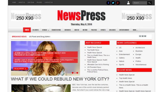 NewsPress Lite Free WordPress Theme