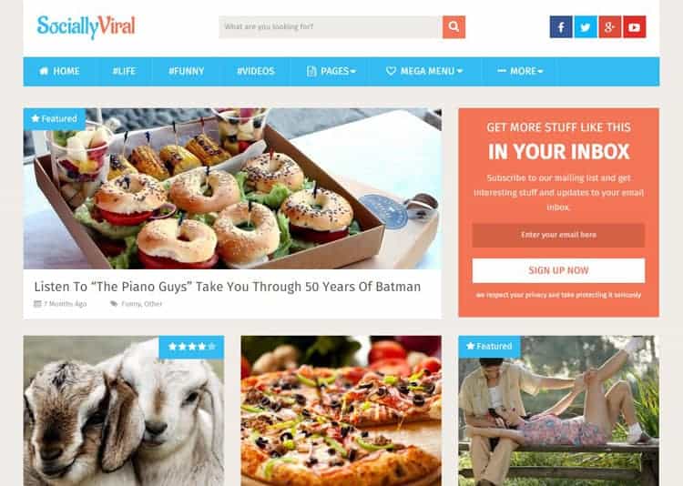 SociallyViral SEO optimized WordPress themes