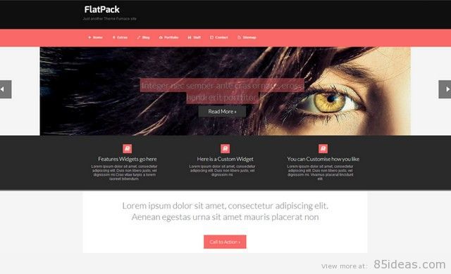 FlatPack Portfolio WordPress Theme
