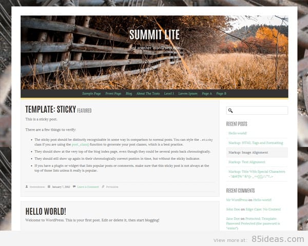 Summit Lite Free WordPress Theme