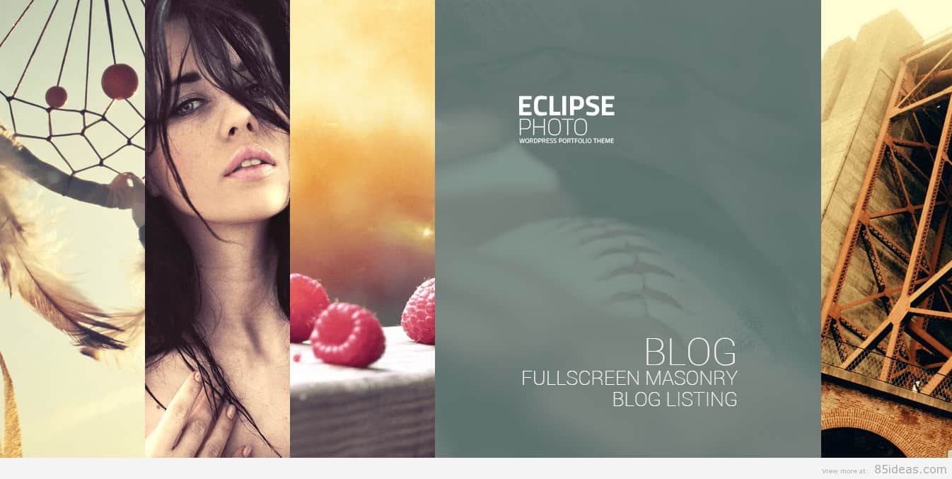 Eclipse photo WordPress theme