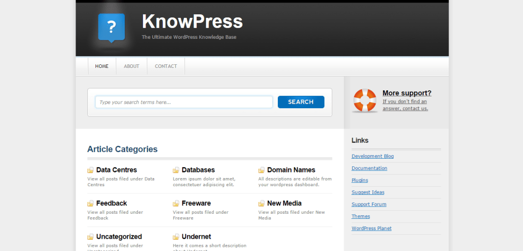 KnowPress theme
