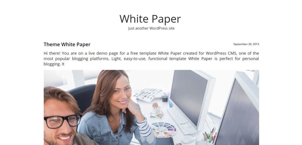 White Paper theme