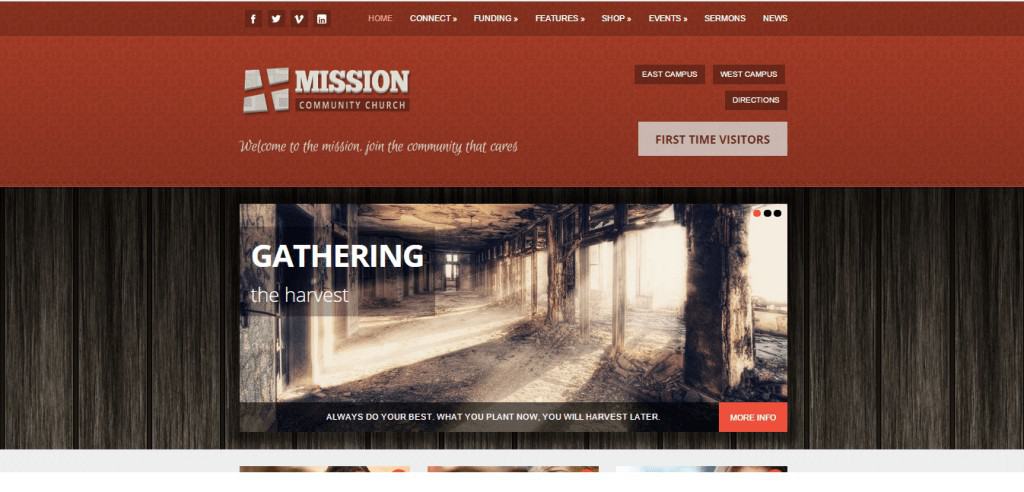 mission chruch theme