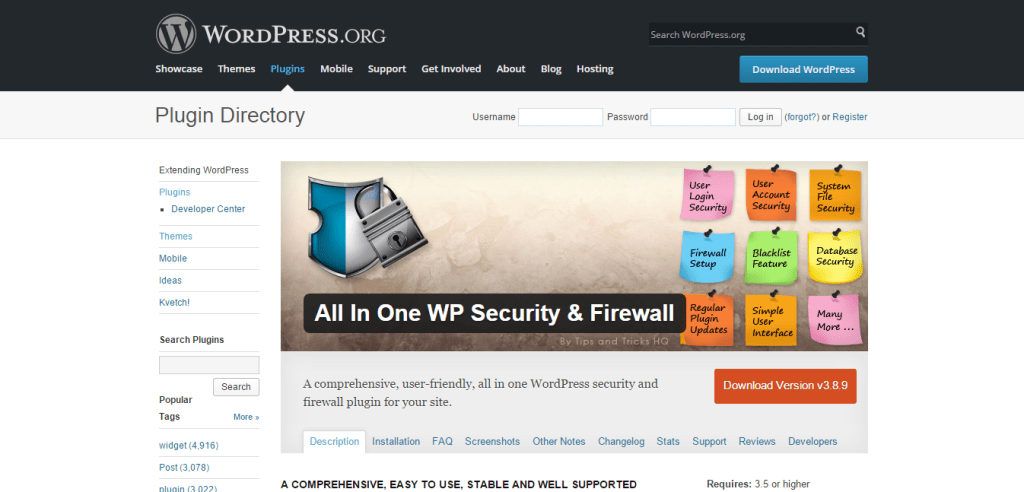 All In One WP Security Firewall Plugin