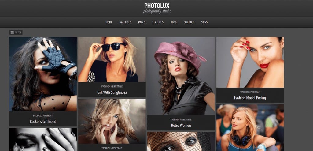 Photolux Photography WordPress Theme