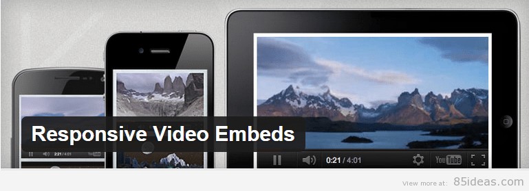Responsive Video Embeds Plugin