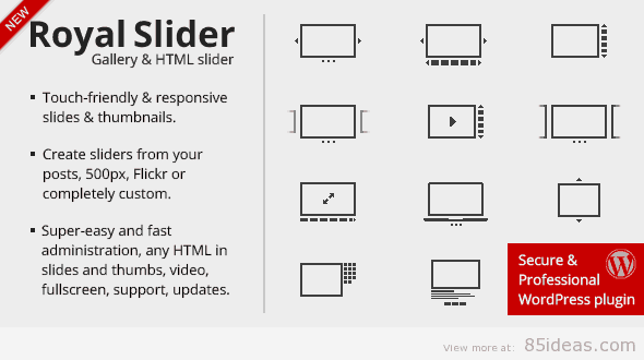 RoyalSlider for Touch Content