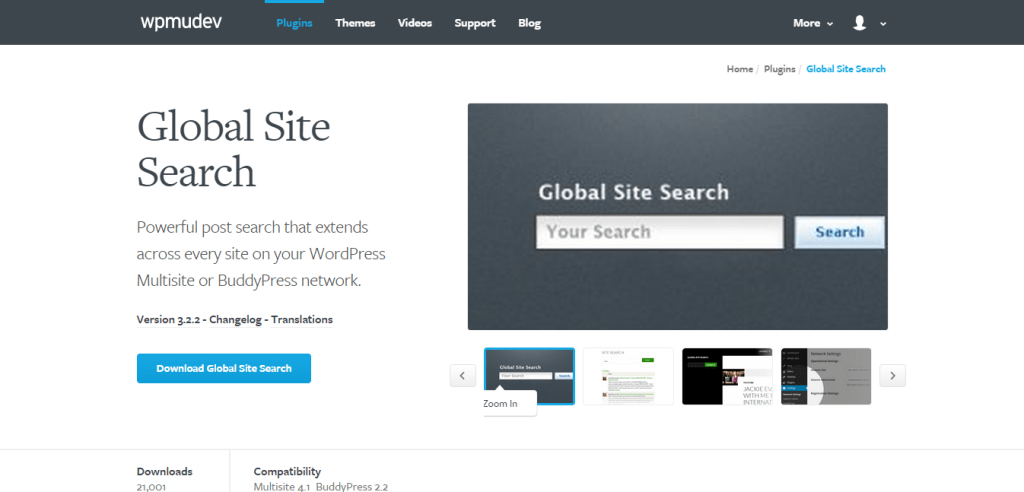 WP Global Multi Site Search Plugin