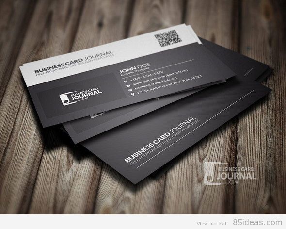 Black-White-Business-Card-Template
