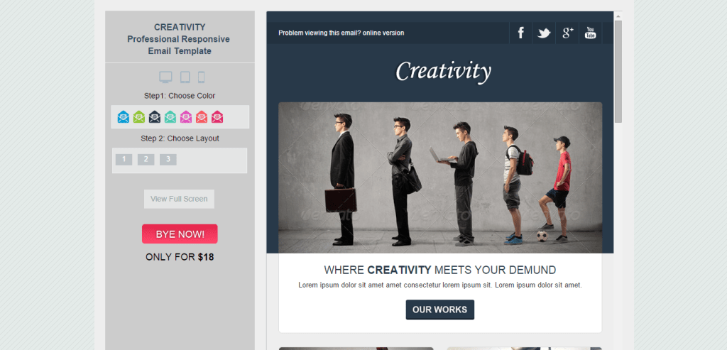 Creativity Email Template