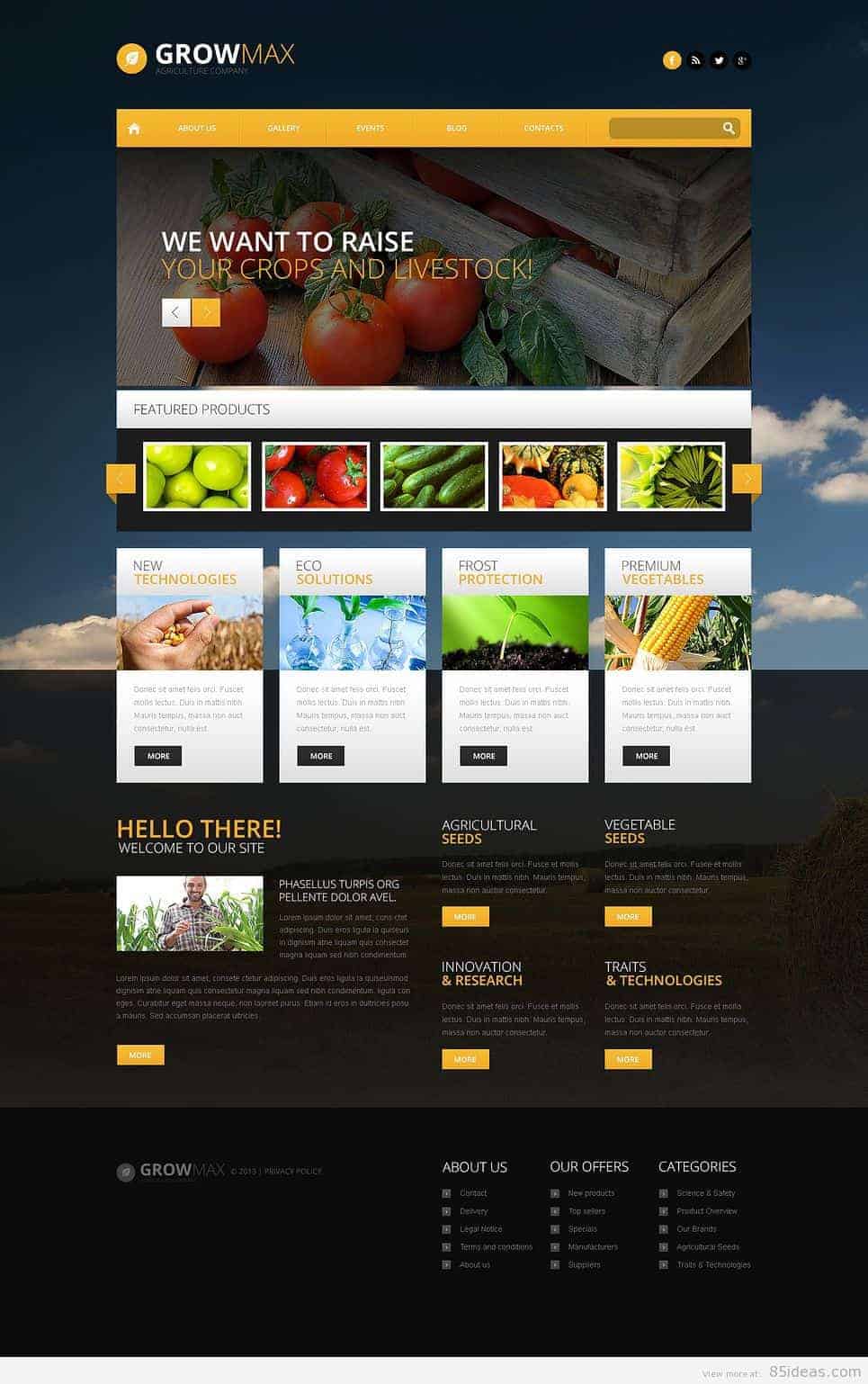 Farm Industry WordPress Theme
