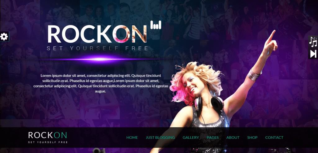 Rockon Nightclub WordPress Theme