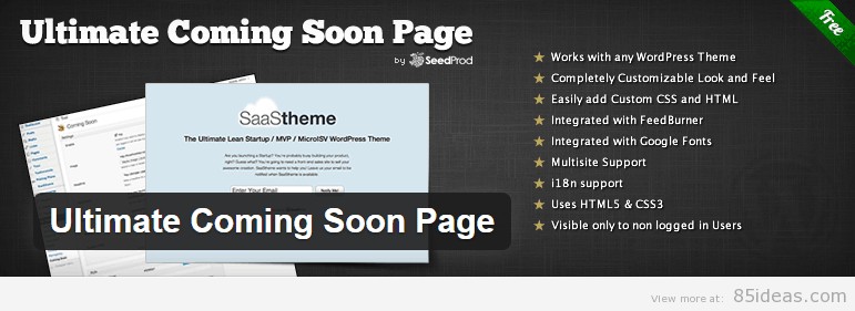 Ultimate Coming Soon Page Plugin