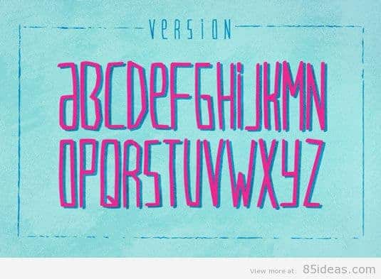 VersionType font