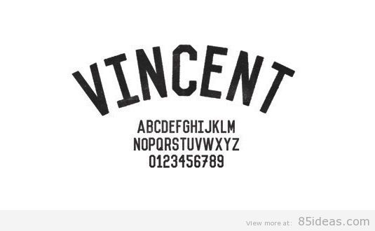 Vincent font
