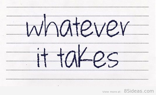 Whatever it takes font