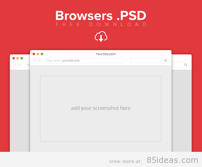 browsers-psd-template