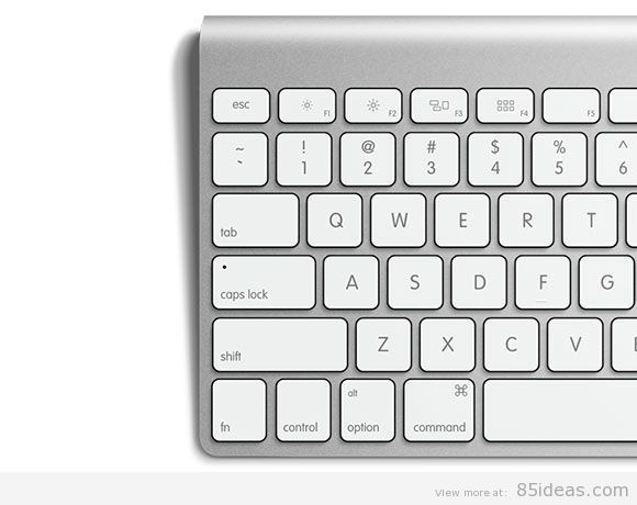 free-psd-apple-keyboard