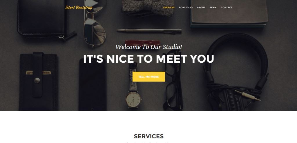 Agency One Page Bootstrap Theme