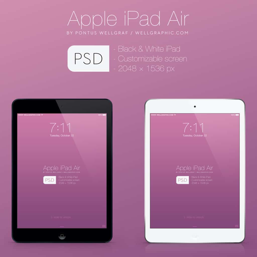 25+ Free iPad PSD Mockup Designs + PSD and Vectors