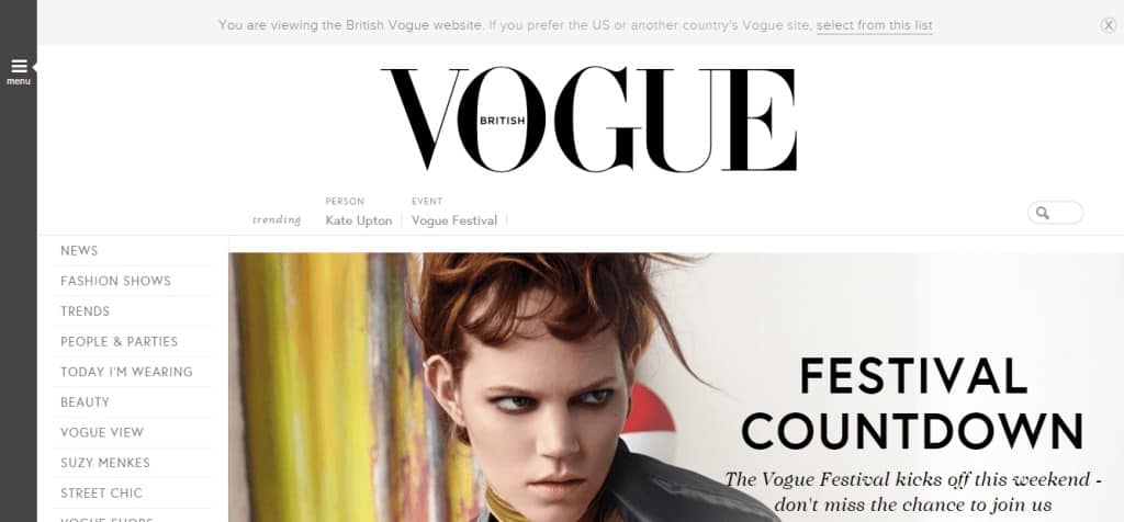 Fashion Magazine Vogue