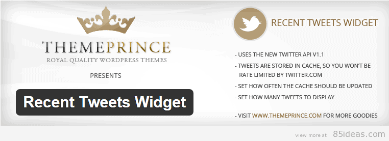 Recent Tweets Widget for WordPress