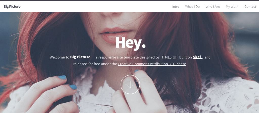 Big Picture HTML5 UP Template