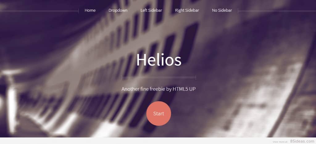 Helios Free HTML5 UP Template