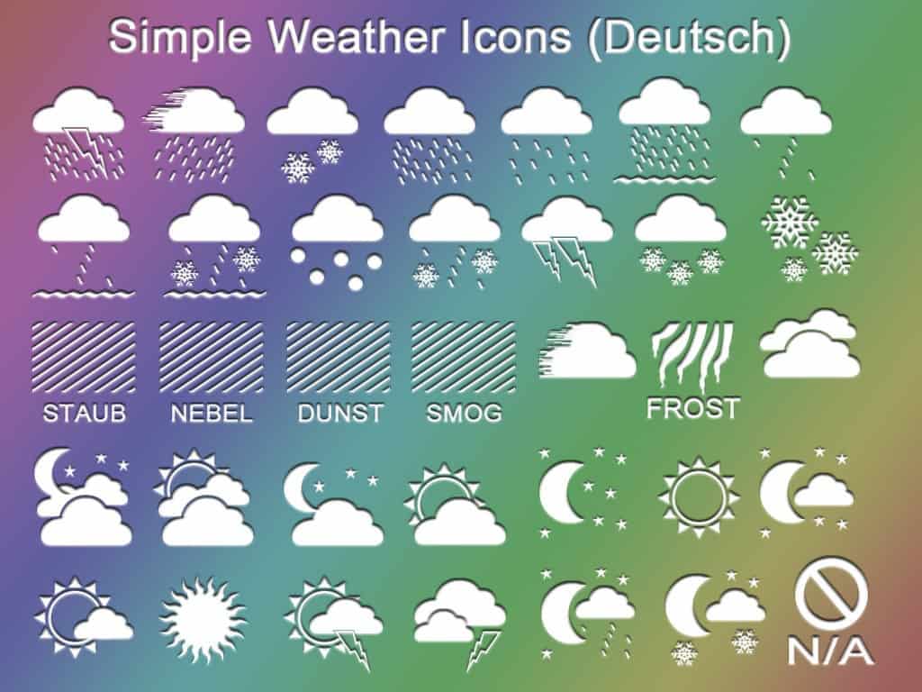 Simple Weather Icons