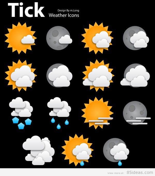 Tick weather icons