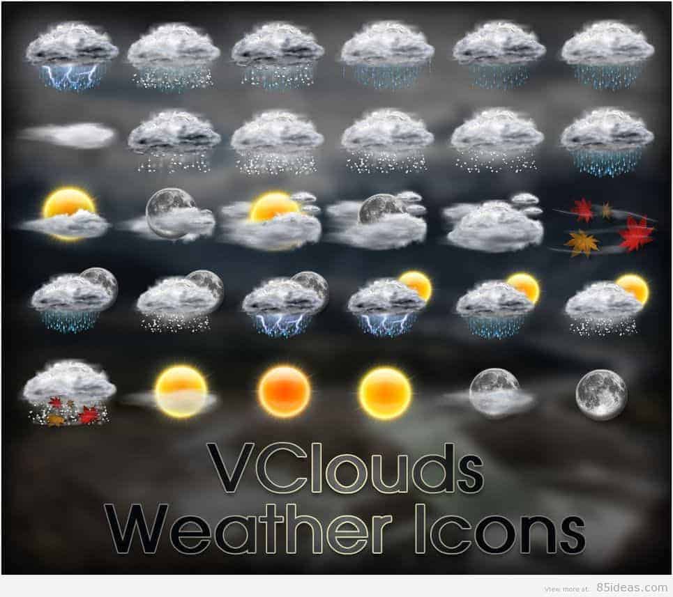 VClouds Weather Icons