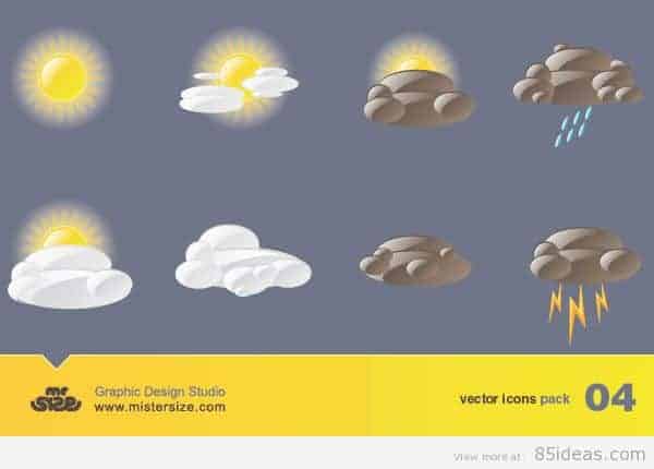 Weather Free Vector Icons Pack