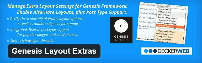 Genesis Layout Extras Plugin