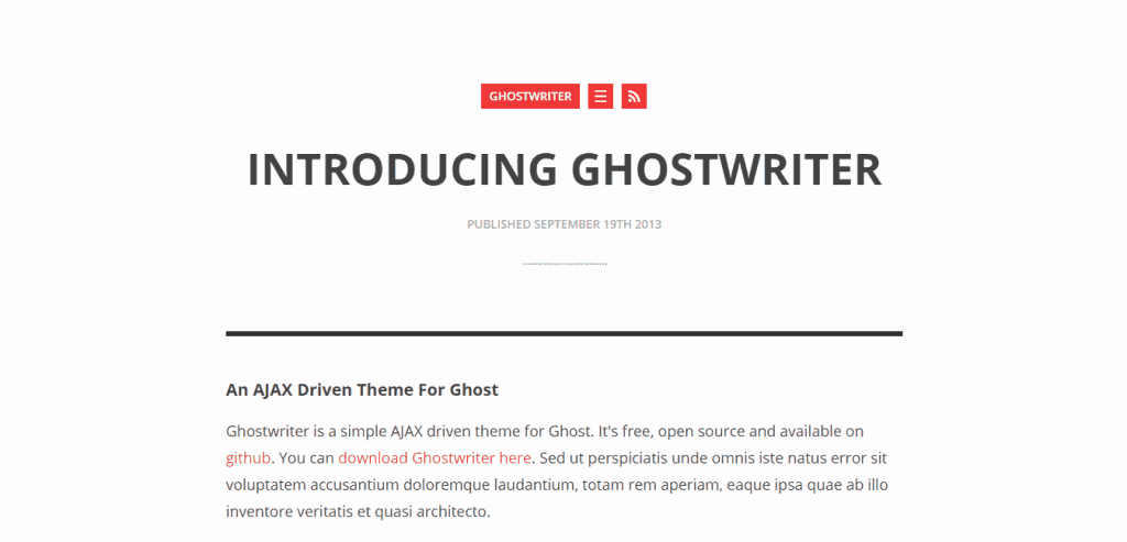 Ghostwriter Theme