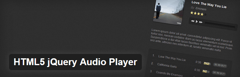 HTML5 jQuery Audio Player Plugin