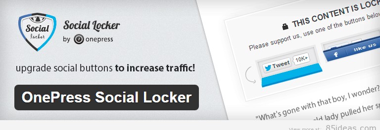 OnePress Social Locker Plugin