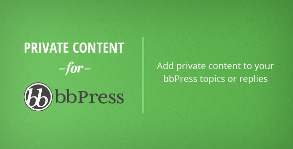 bbPress Private Content WordPress Plugin