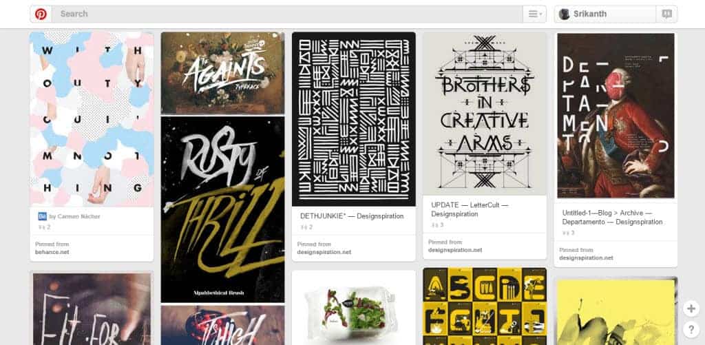Future Tomorrow Typography Pinterest Board
