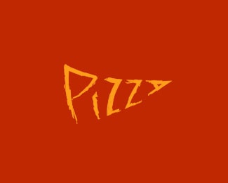 Pizza letter logo