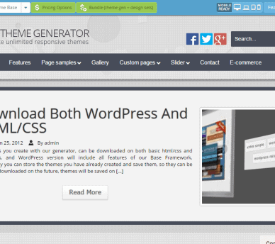 WordPress Theme Generator