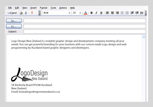 how to add signature to bottom of outlook email