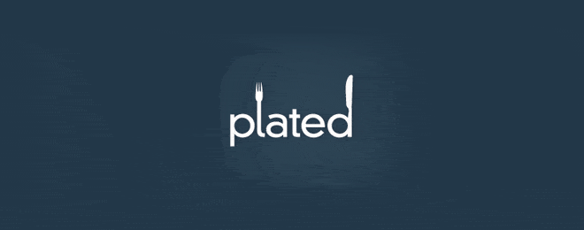plated logo design