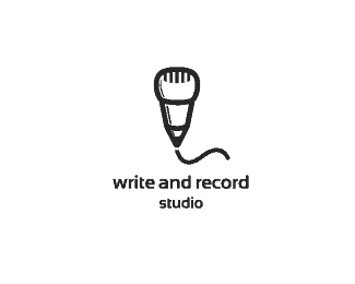 write and record logo