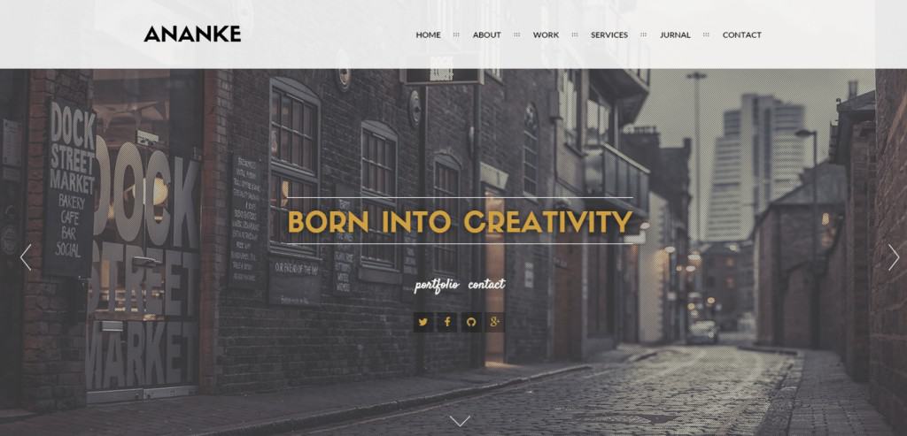 Ananke Creative One Page WordPress Theme