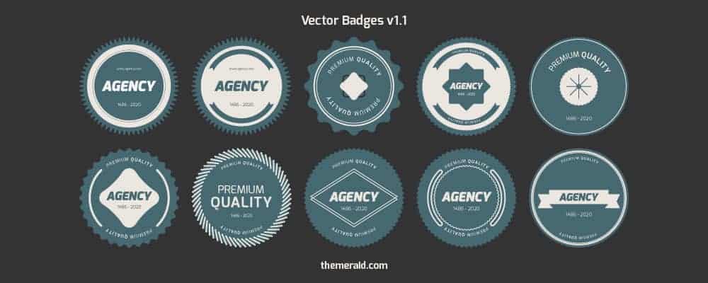 Flat Vector Badges