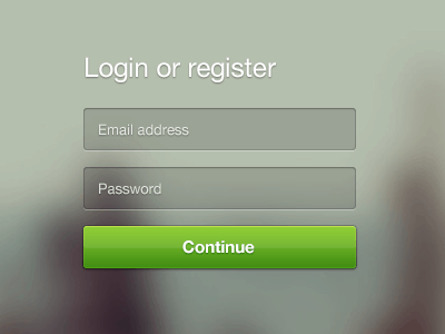 Login or Register form