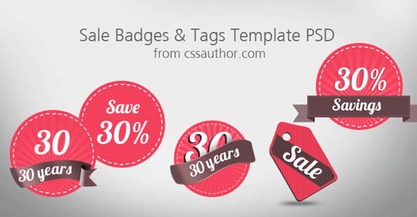 Sale Badges and Tags Template PSD