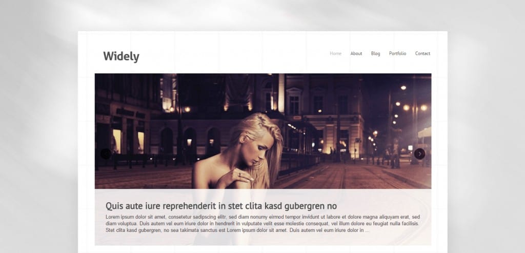 Widely WordPress template