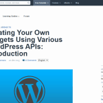 Widgets Using Various WordPress APIs
